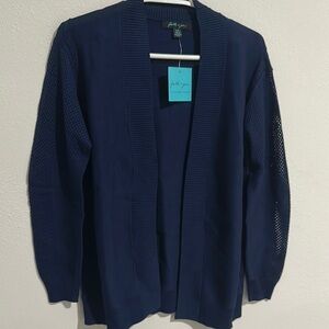 Chic Navy Open Cardigan